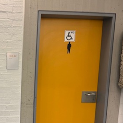 Behinderten-WC nur männlich