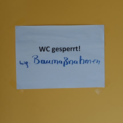 Gesperrtes WC